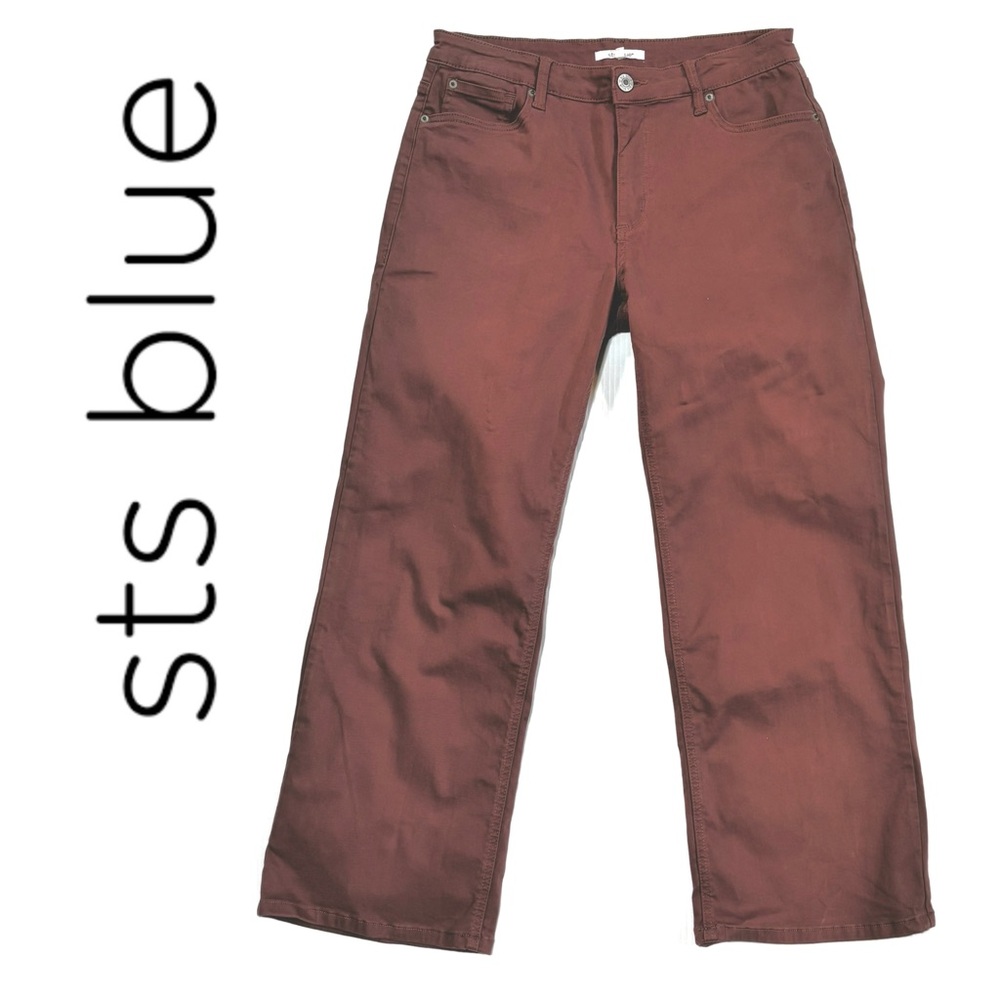 STS Blue Faye High Rise Wide Leg Brown /Dusty Rose Jeans 31
